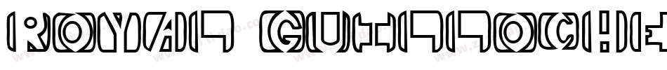 Royal Guilloche字体转换